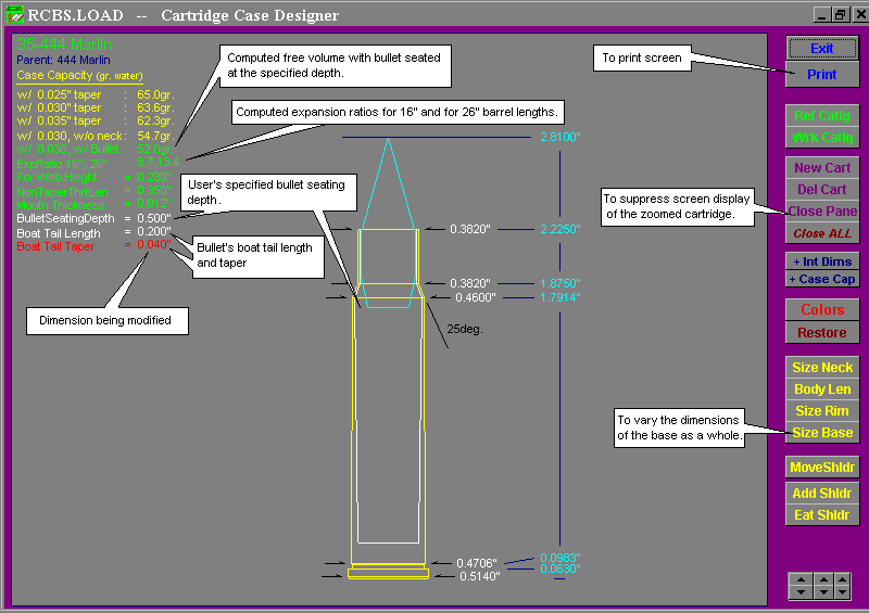  Example of Cartridge Designer Page